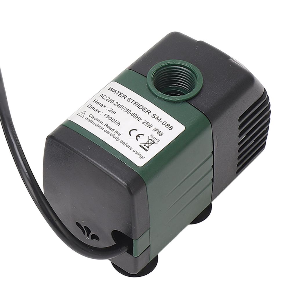 Погружной насос для фонтана, аквариума, циркуляции воды, фильтрации, 25 Вт, микро, 1500 л/ч, IP68