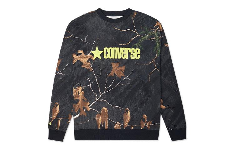 Men's Sweatshirt Converse Realtree Print Sweatshirt Men's Black Camouflage