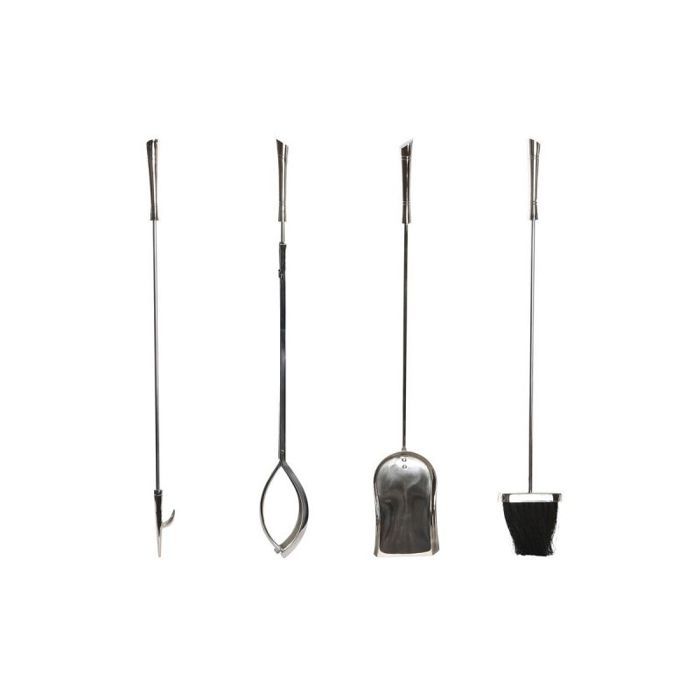 Ustensiles Pour Cheminée - DKD Home Decor - S3038839 - Acier Inoxydable - Aluminium - Argenté