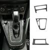 For Ford Focus 3 MK3 2015 - 2018 ST ABS Carbon Fiber Color Inner Gear Shift Panel Cover Trim Stickers Accessories LHD