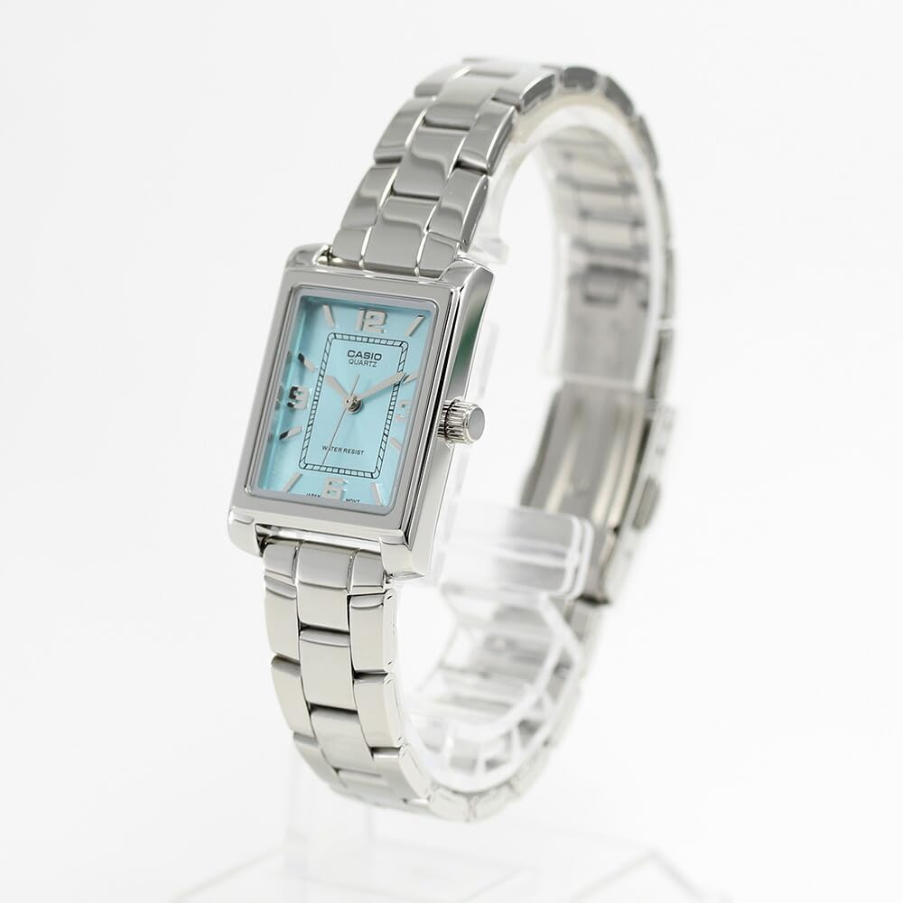 Casio LTP-1234DD-2A Quartz Women's Watch Blue Dial Stainless Steel Band