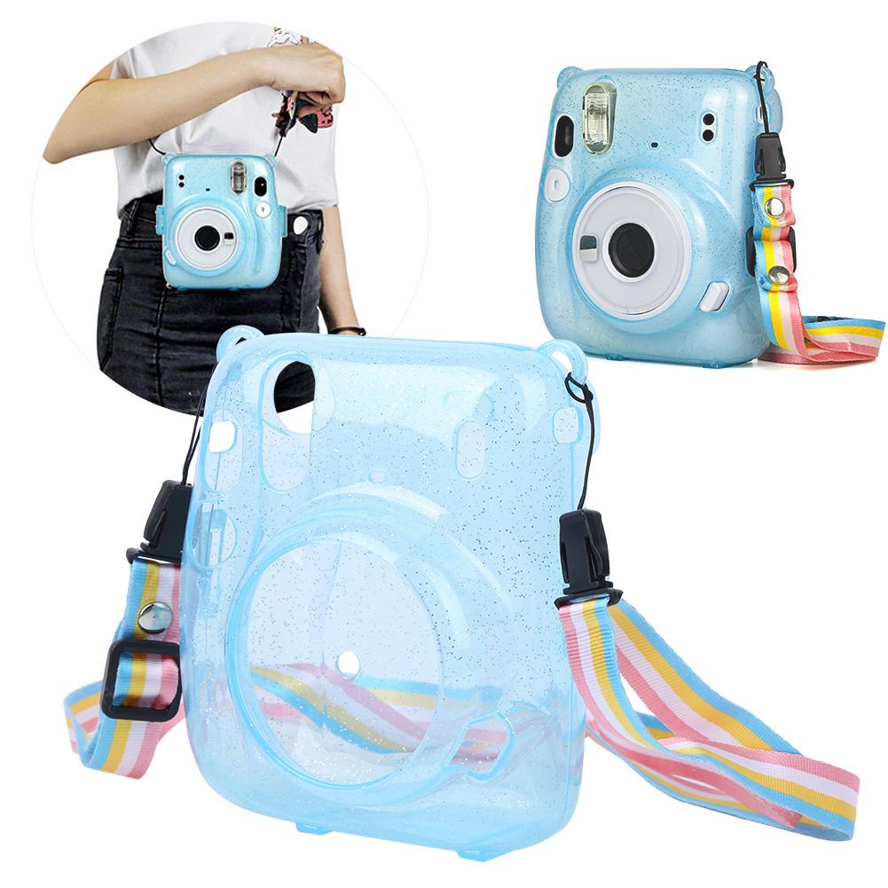 Защитный чехол для камеры из ПВХ, устойчивый к царапинам и падению для камеры мгновенной печати mini11(синий )