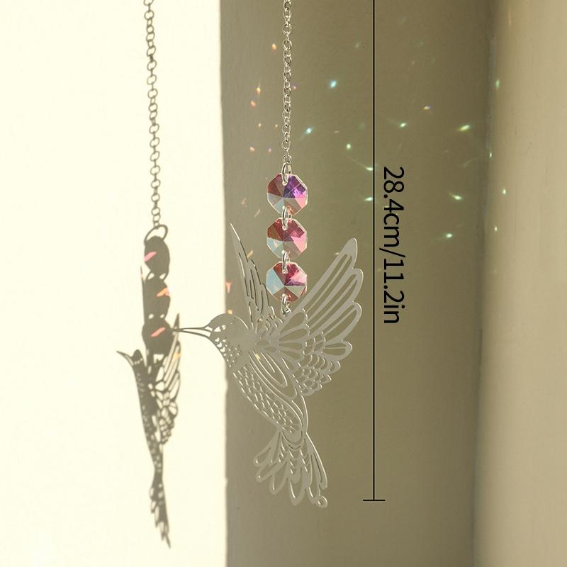 Crystal Suncatcher Moon Star Rainbow Sun Catcher Wind Chime Pendant Sun Catcher Pendants Outdoor Garden Yard Hanging Decor