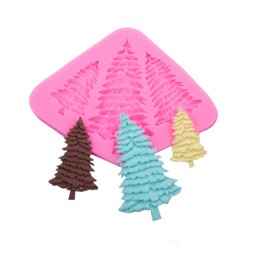 Формы из силиконовой смолы, новогодняя елка, листья, олень, форма для помадки, инструменты, кухонные принадлежности для выпечки