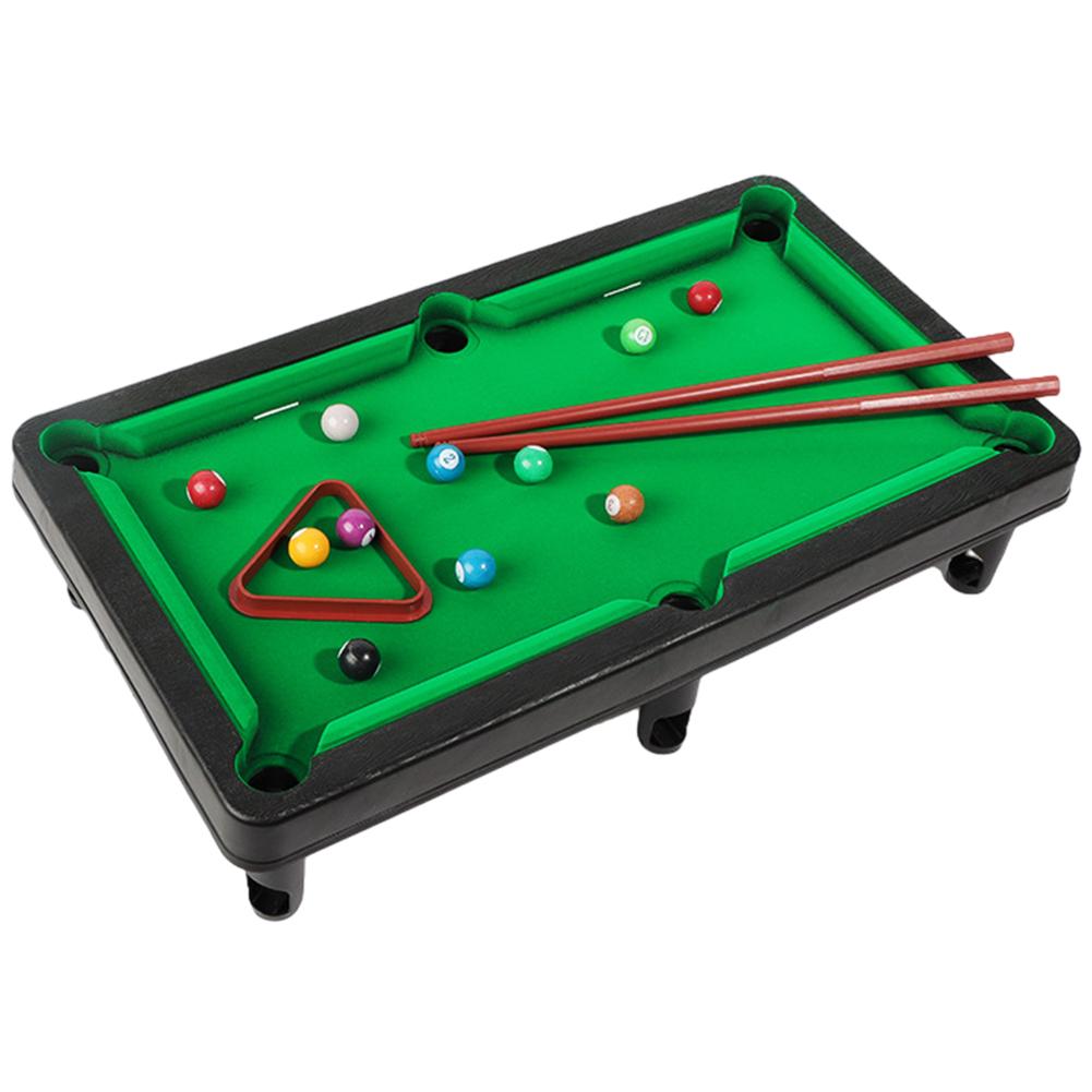 Mini Pool Table with 2 Sticks & Balls Tabletop Snooker Game Portable Home Office Desk Games