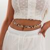 Ingemark 2Pcs/Set Boho Trendy Summer Bikini Sexy Waist Belly Chain Women Multilayer Vintage Rice Beads Body Chain Charm Jewelry