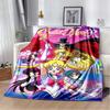 2026 new cartoon S-Sailor M-Moon flannel printed soft blanket sofa bed cover oversized office hotel airplane travel gift blanket