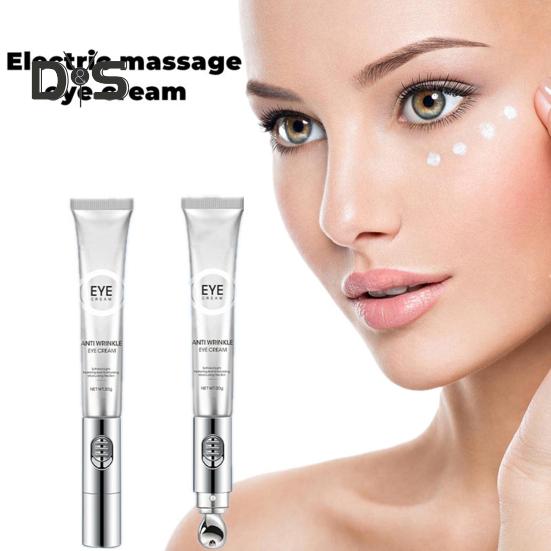 Массажный крем для кожи вокруг глаз с эффектом стирания морщин и мультипептидами 20 г Укрепляющий электронный массажер для тонких линий Умный крем для кожи вокруг глаз Электрический массажный крем для кожи вокруг глаз