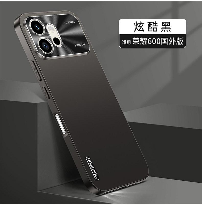 Чехол для Honor 600 Pro Простой Матовый Жесткий Чехол для Телефона Для Honor 600 Металлический Ободок Камеры Нескользящий Устойчивый к Отпечаткам Пальцев Бампер