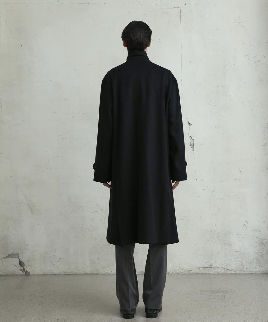 Fillchic Lambwool Officer Coat (Black)