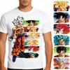 Аниме Dragon Ball Футболка с принтом боевой формы Гоку Мужская и женская футболка Мужской топ Спортивная футболка Мужская футболка Летняя футболка
