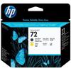 HP Tête D Impression 72 Original - Noir Mat Et Jaune - Capacité Standard