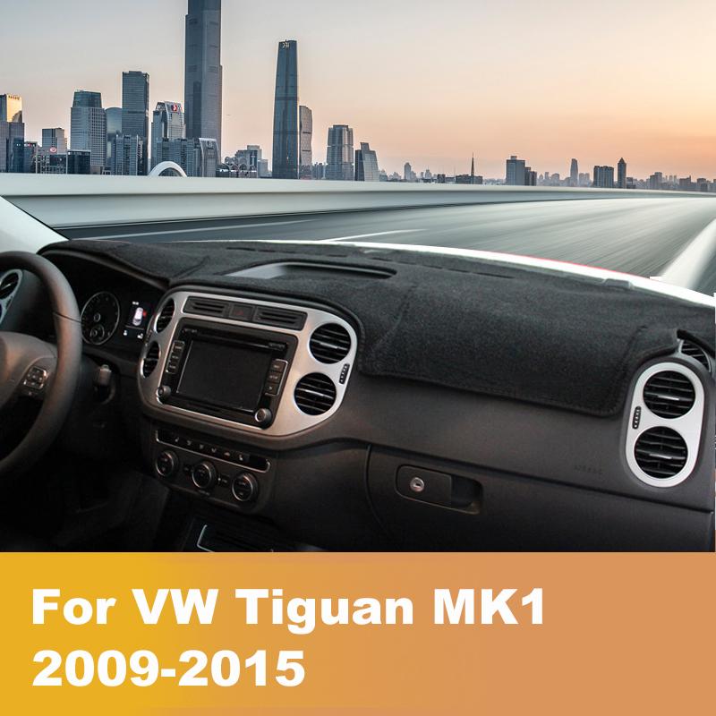 Для Volkswagen VW Tiguan mk1 mk2 2009-2018 Покрытие на панель приборов автомобиля, коврик для защиты от солнца, коврик-шторка, ковровые аксессуары