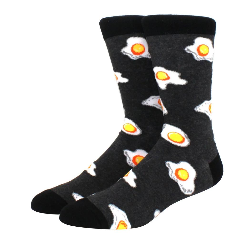 Большие размеры Новые модные носки Happy Funny Couple с забавным персонализированным мультяшным жаккардом Длинные хлопковые носки-трубы