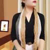 Trendy Gradient Cotton-Linen-Silk Scarf/Shawl for Women - Sun Protection & Dual-Use for All Seasons