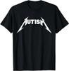 Sjovt Design Autisme Skelet Meme Metal Rock Til Mænd Kvinder T-Shirt