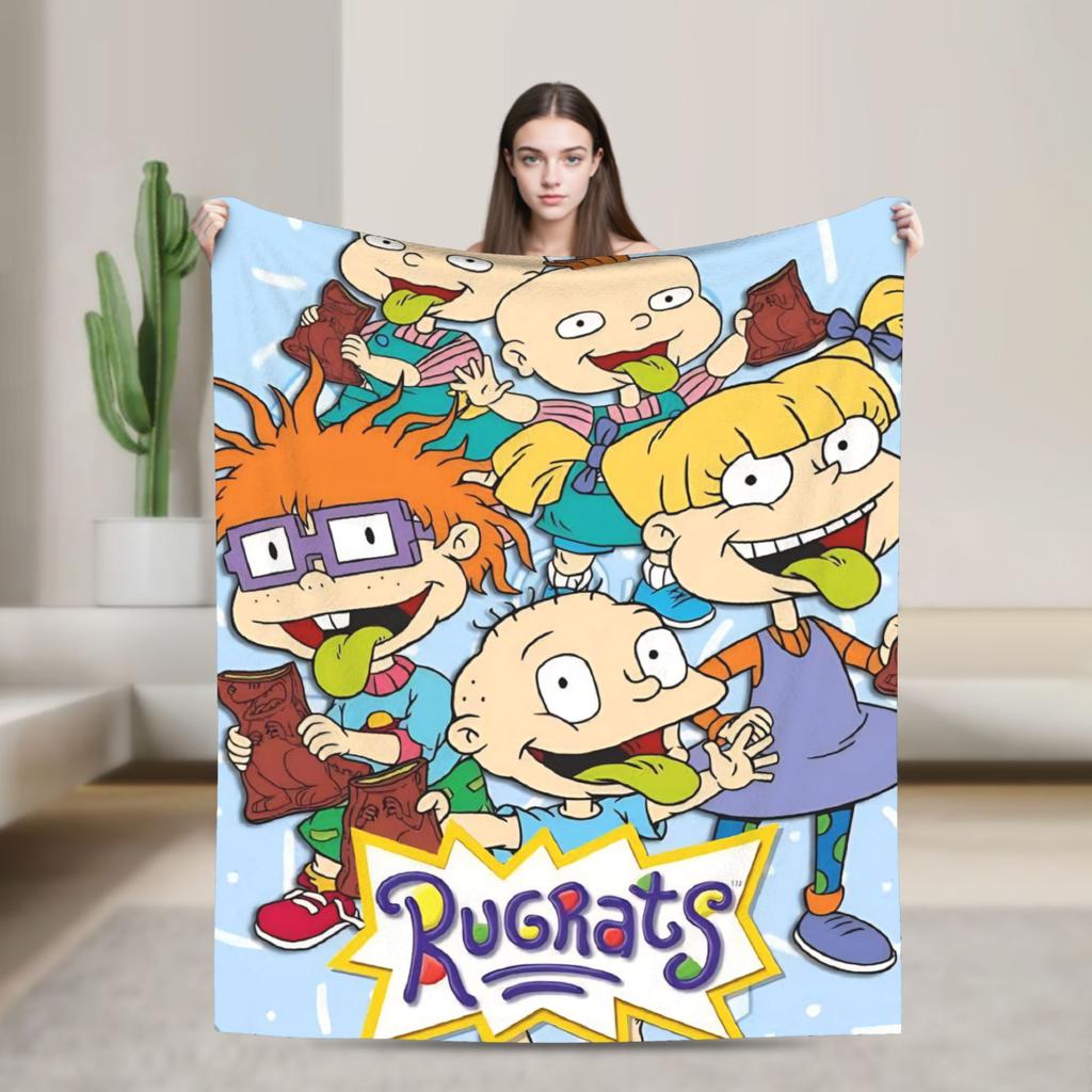 Rugrats Chuckie Finster Blanket Travel Flannel Throw Blanket For Outdoor Super Warm Custom Quality Bedspread Birthday Present