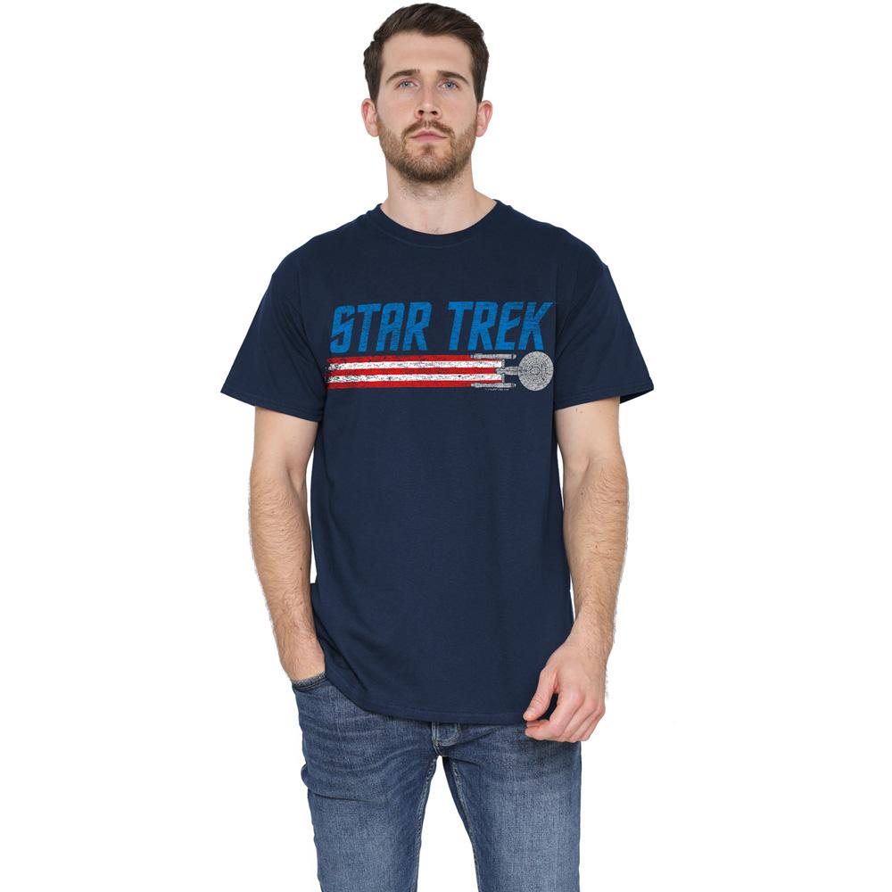 STAR TREK Mens Enterprise Americana T-Shirt