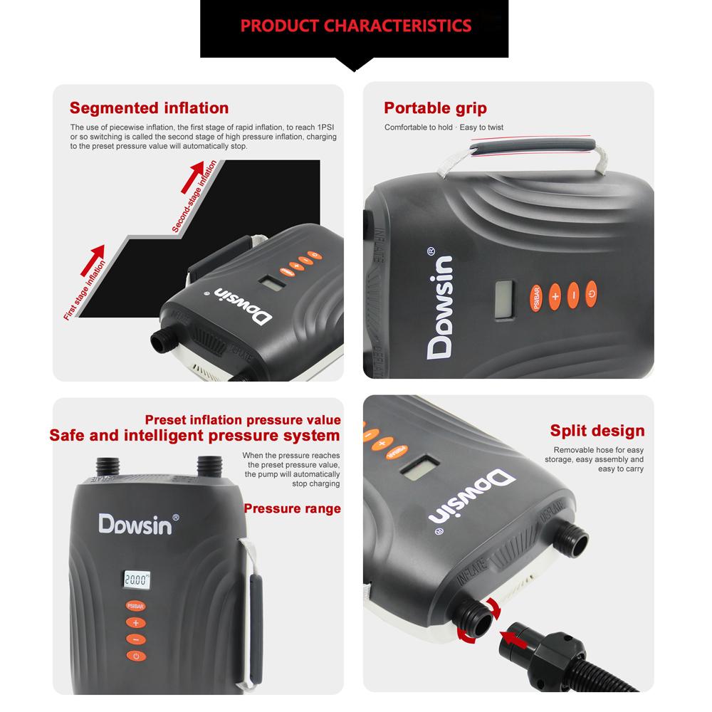 12Volt Vehicle Electric High-Pressure Pump Paddle Board Pump Inflatable Boat Inflatable Tent