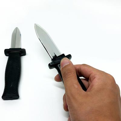 Имитационный резак Простой Реалистичный Интересный Веселый Трюк Подделка Противоскользящий Поддельный Шалость Телескопический Кинжал Игрушка Реквизит для Развлечений