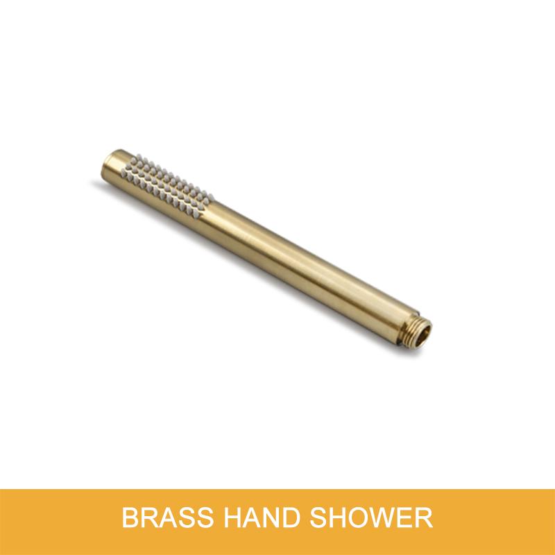 Круглая латунная ручная душевая головка с отделкой из матового золота, душевой комплект, регулируемый настенный держатель, ручной водосберегающий комплект для душа в ванной