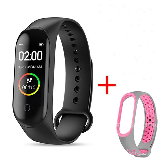 Водонепроницаемый M4 Смарт-часы Браслет Монитор артериального давления и сердечного ритма Смарт-браслет Фитнес-трекер Браслет для Android IOS