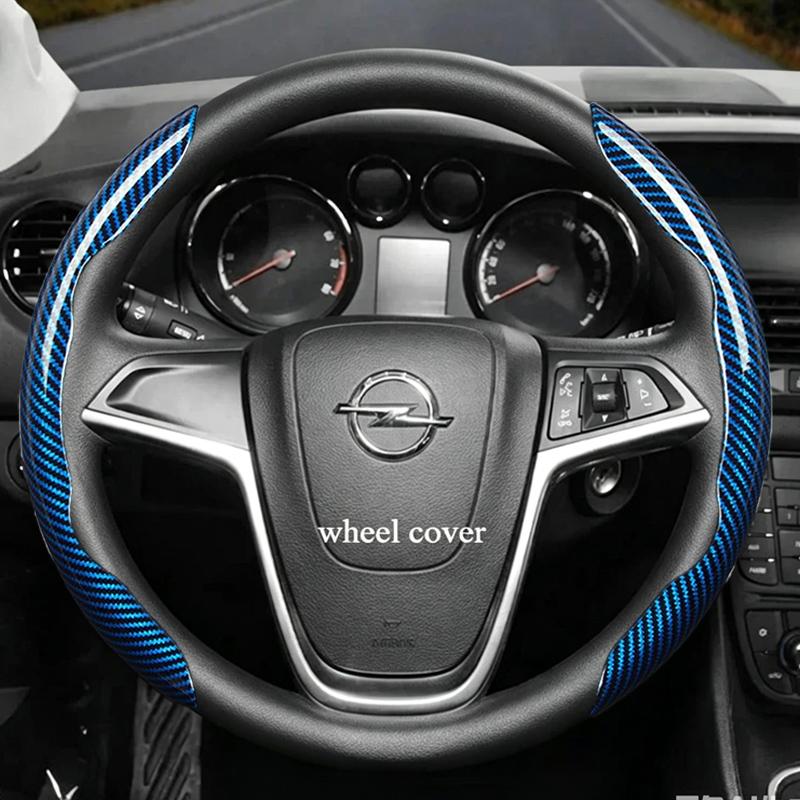 Suitable for Opel Anti-Slip Buckle Segmented Suede Steering Wheel Cover Suitable for Astra H Gtc J Insignia Corsa