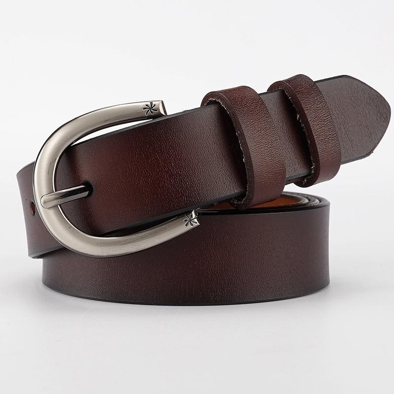 Genuine Womens Leather Waist Belt Alloy Buckle Everyday Casual Wear Decoration
