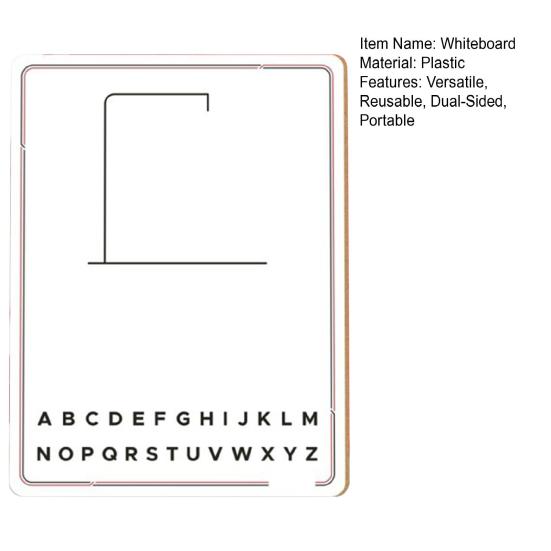 Настольная игра 9X12 Двусторонняя белая доска Многоразовая Портативная Стираемая Игры Виселица Сухая