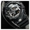 Casio G-SHOCK Красочные Водонепроницаемые и Ударопрочные Двойной Дисплей Модный Тренд Кварцевый Механизм Ремешок из Смолы Японские и Корейские Часы Мужские GA-710-1APR