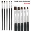 5 шт. Нейлоновая кисть для зубной смолы 17 см Ручка для акрила для нейл-арта Новая кисть для рисования Инструмент для зуботехнической лаборатории