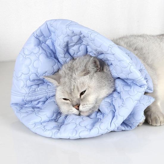 Ошейник для восстановления, чтобы не лизать, кусаться, легко есть, пить, вышивать цветами, теплый кот