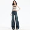 Women's Autumn Style High-waisted Bell-bottom Pants for Women's Autumn Loose Slim Floor Wide-leg Pants for Women's Autumn
