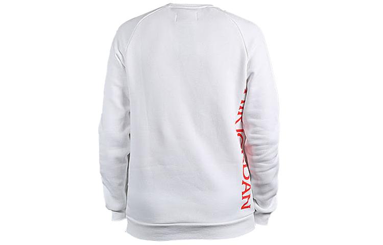 Men's Jordan Sweatshirts Men's White Crew Neck Moderate Regular