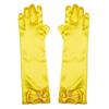 Satin Sequins Stage Gloves Children Long Gloves Full Finger Mittens Princess Skirt Accessories