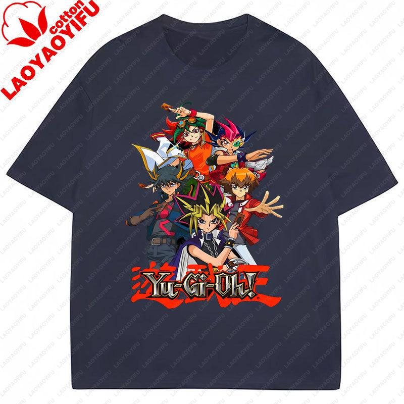 YuGiOh Gaming T Shirt Anime Printed TShirt Summer Short Sleeved Tees Cotton Graphic Clothes Vintage Y2k Ropa De Mujer