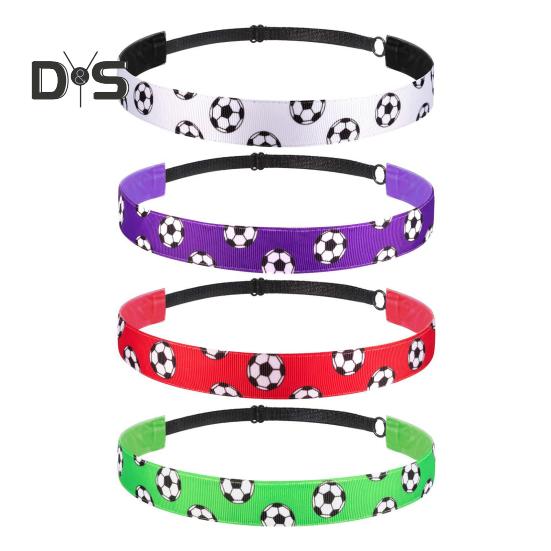 Футбольная повязка на голову, нескользящая спортивная повязка для волос для футбола, баскетбола, футбола, эластичная повязка на голову для девочек, для занятий спортом на открытом воздухе