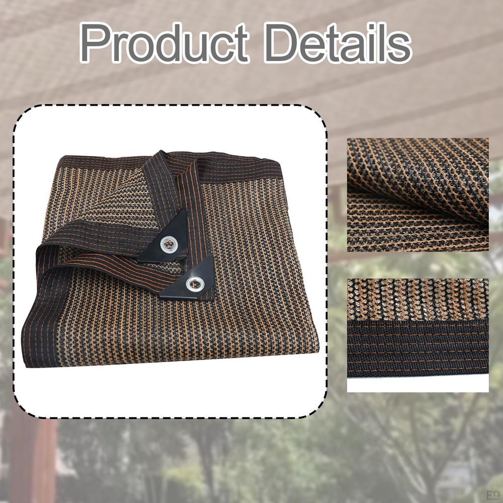 Наружная теневая сетка с люверсами для газона и сада