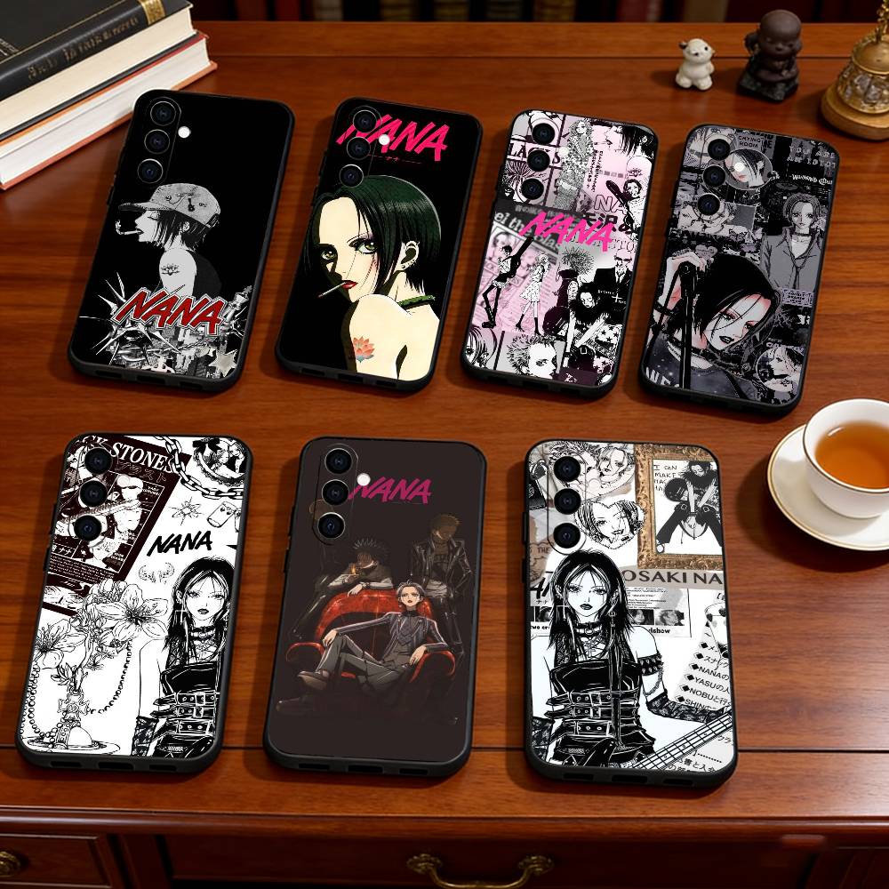 Anime N-Nana Osaki Phone Case Black Silicone Soft For Samsung Galaxy A73,A72,A71,A70,A53,A52,A51