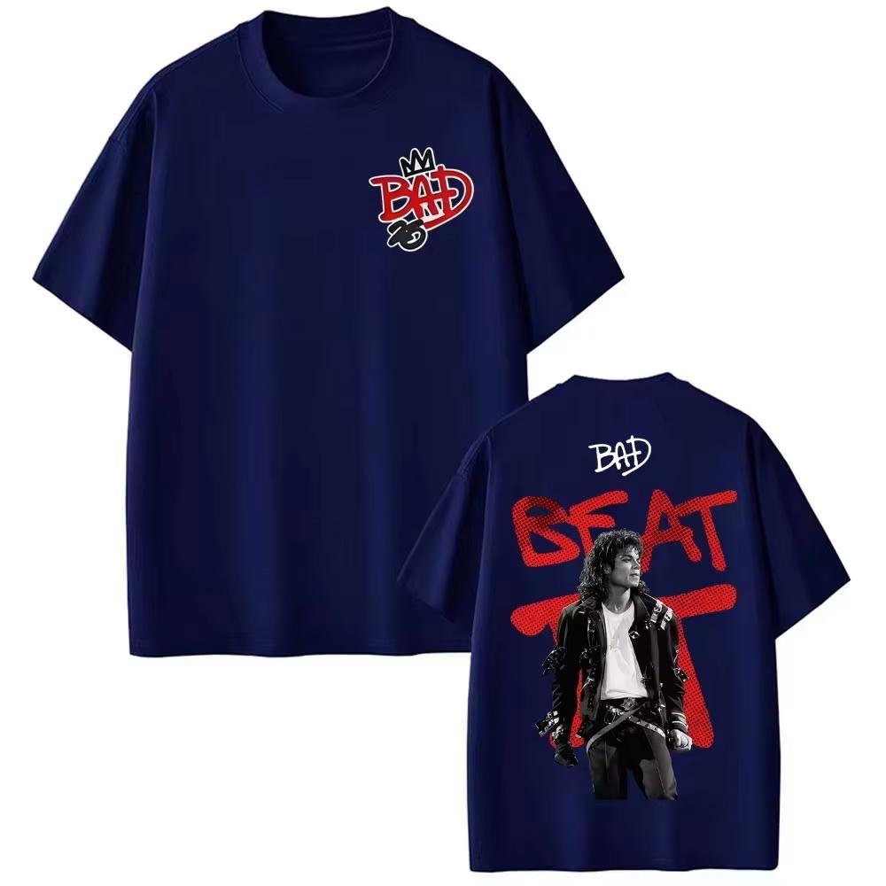 Summer Unisex Vintage Casual Short Sleeve TShirt Merch of King of Pop Tshirt