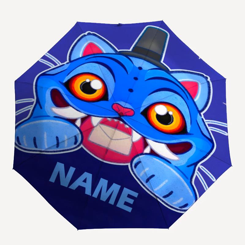 Personalized Name K-KPop Demon Hunters Print Umbrella - Automatic Open/Close, Eight-Rib Durable Frame, Automatic Folding Umbrella