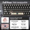 GAMAKAY NaughShark NS68 Беспроводная Клавиатура Быстрый Спуск 8000 Гц Outemu Peach Crystal Магнитная Поддержка Компактная Раскладка Тройная × - (0.01мм) / / Горячая замена