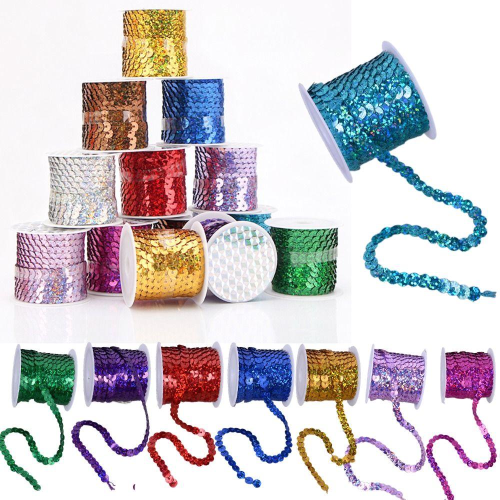 6 мм Отделка пайетками Блестящие плоские ПВХ пайетки Разноцветные пайетки Поделки Аксессуар для ткани/сумок/одежды