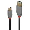 Lindy USB 2.0 Type A To B Cable 0.2M, Anthra Line, 36670