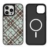 Mirror Finish Hard Case IPhone 17 Pro Max 16 With Leopard Love Pig Star Grid Magnetic Snap-on Cover