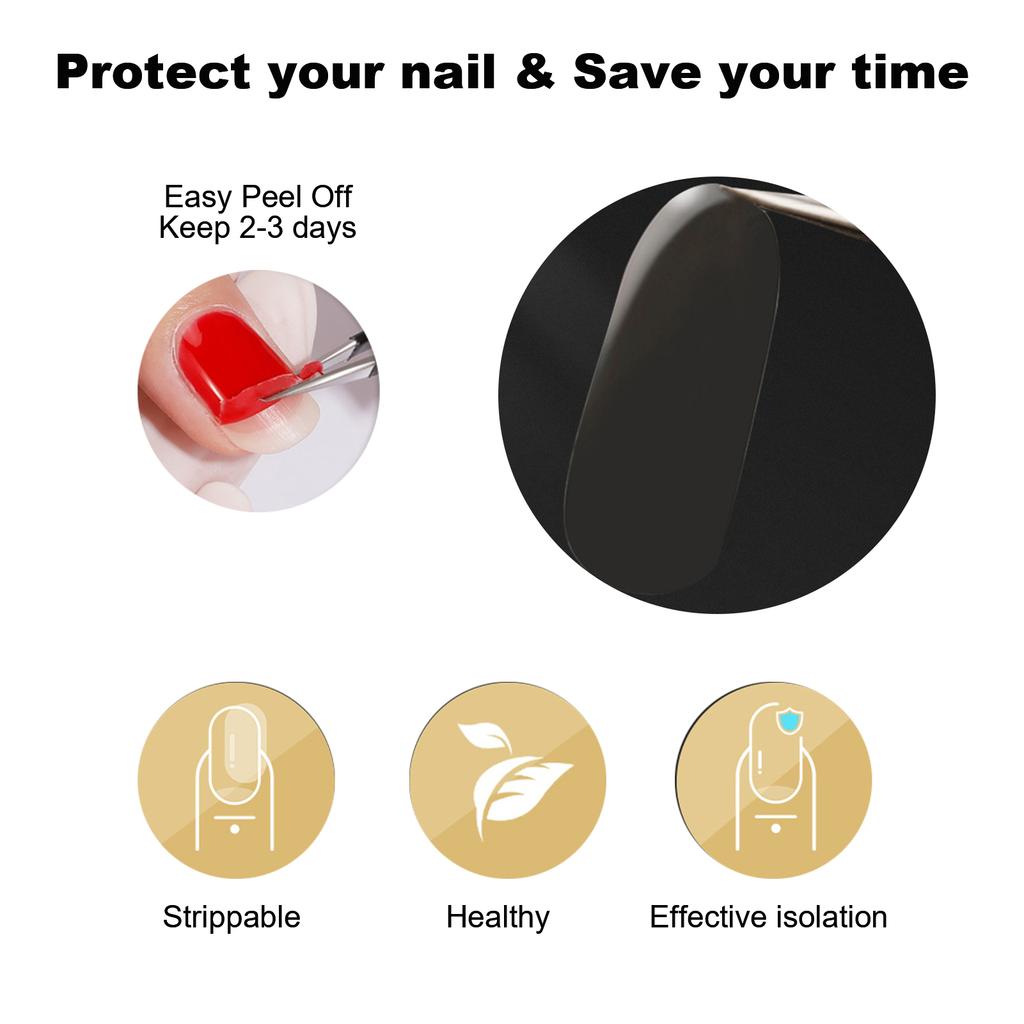 22 шт. Защитные полоски для лака для ногтей в салонах красоты, бытовые, безвредные, для защиты ногтей, маникюрные протекторы