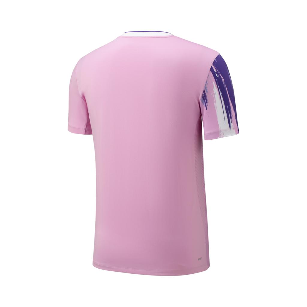 Li Ning Badminton Collection Badminton Jersey Unisex Light Blue Purple AAYV025-4