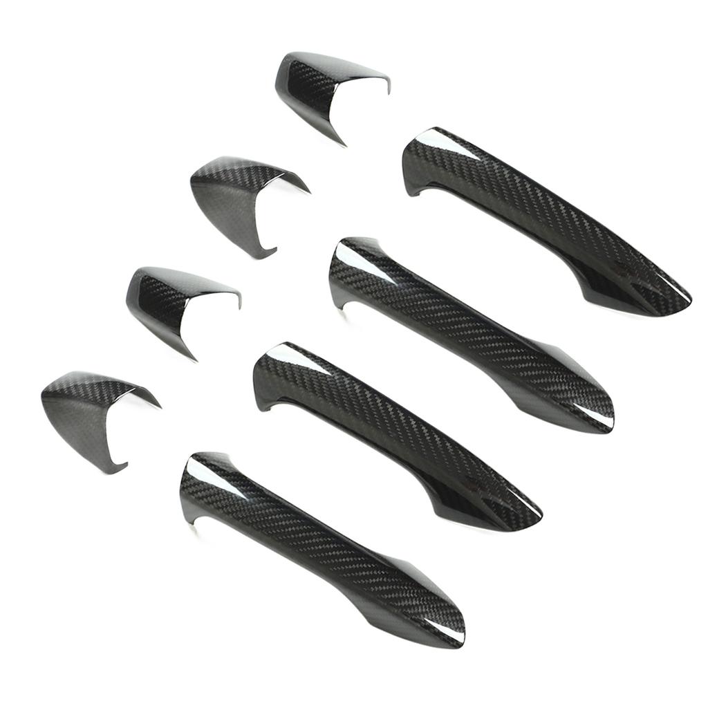 4 шт. Накладка на внешнюю ручку двери с колпачком из углеродного волокна для замены на Mercedes?Бенц W204 W212 W218