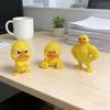 Забавные фигурки злой утки, милые скульптуры, 3D-печать, милые желтые утки, декор для стола, многоцелевые украшения для дома