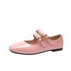 2025 Autumn Women Flats Fashion Square Toe Shallow Mary Jane Shoes Soft Casual Ballet Shoes for Women Multicolor Shoes Size 44